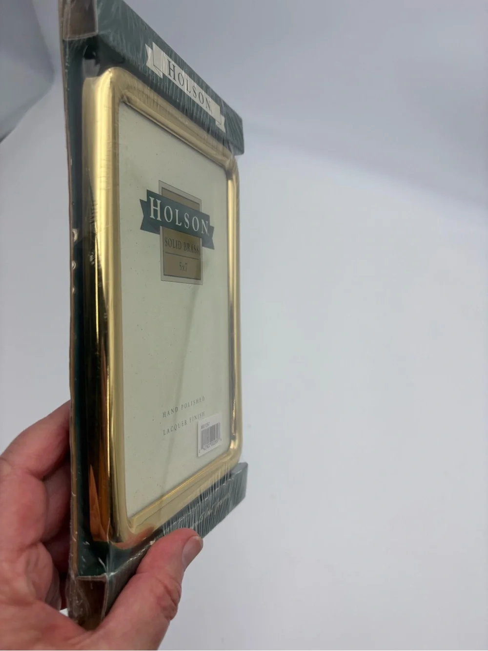 Vintage New Old Stock Solid Brass 5x7 Picture Frame - In Original Package